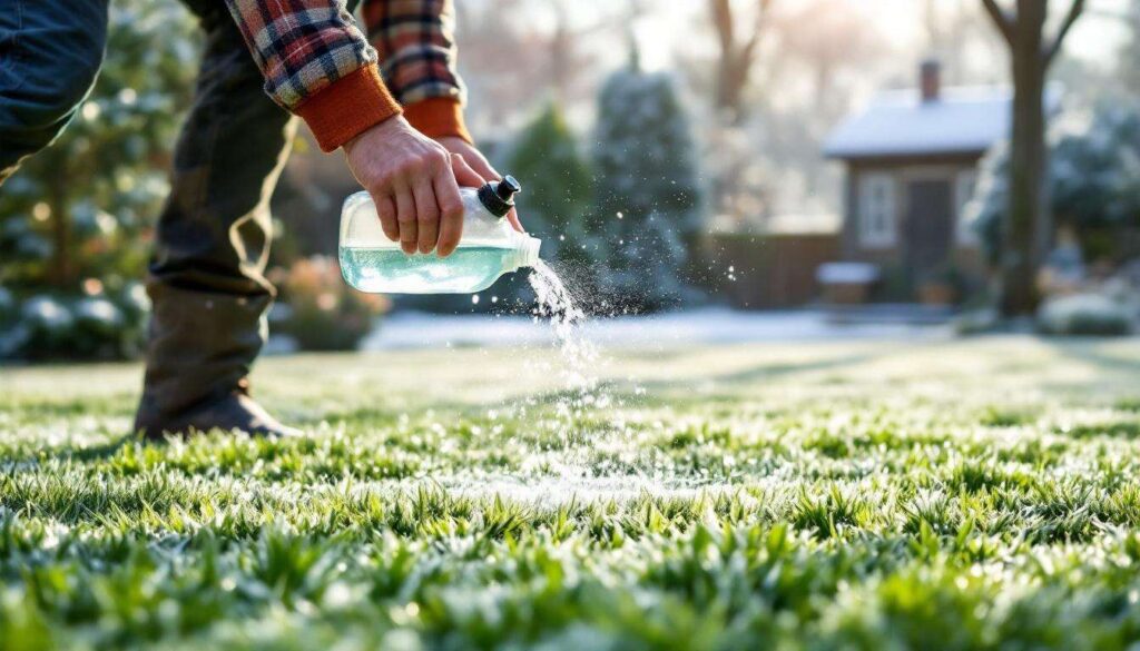 Verser du liquide vaisselle sur sa pelouse en hiver : décryptage d'une astuce qui divise jardiniers et experts