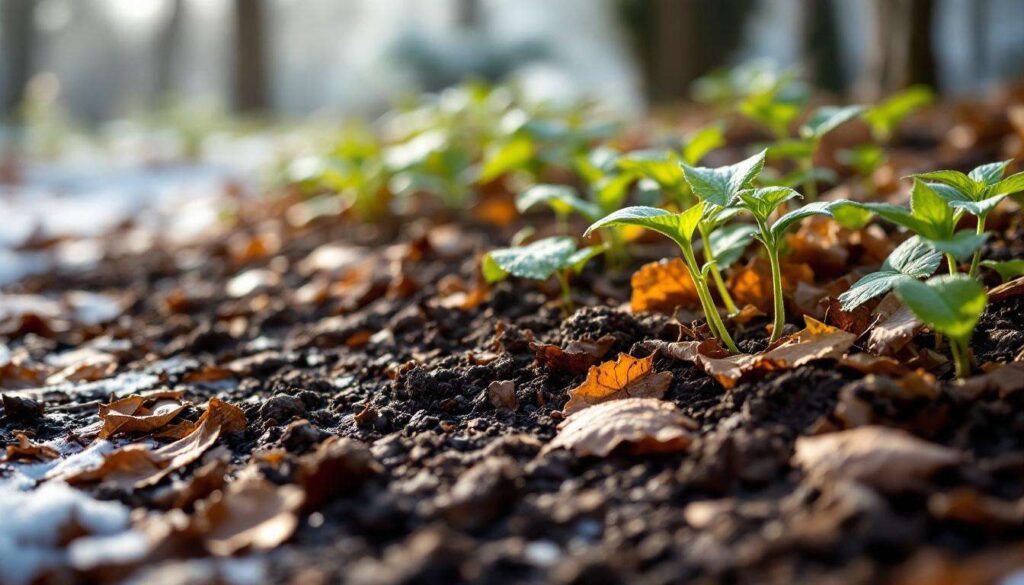 Jardin : ce matériau gratuit posé sur la terre en hiver évite les mauvaises herbes et un sol dur comme du béton
