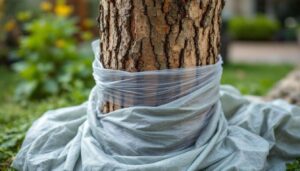 Comment protéger le tronc des arbres du fil de la débroussailleuse ?